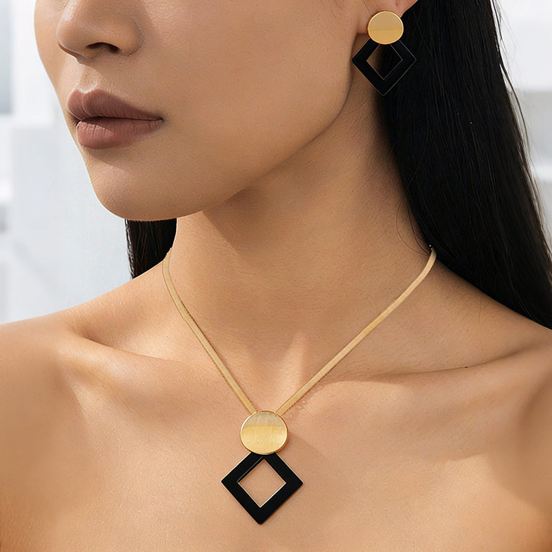 Modern Chic Necklace & Earring Set