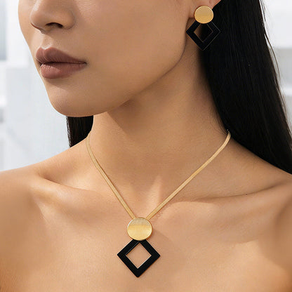 Modern Chic Necklace & Earring Set
