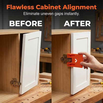 Cabinet Door Hinge Drilling Guide & Mounting Tool