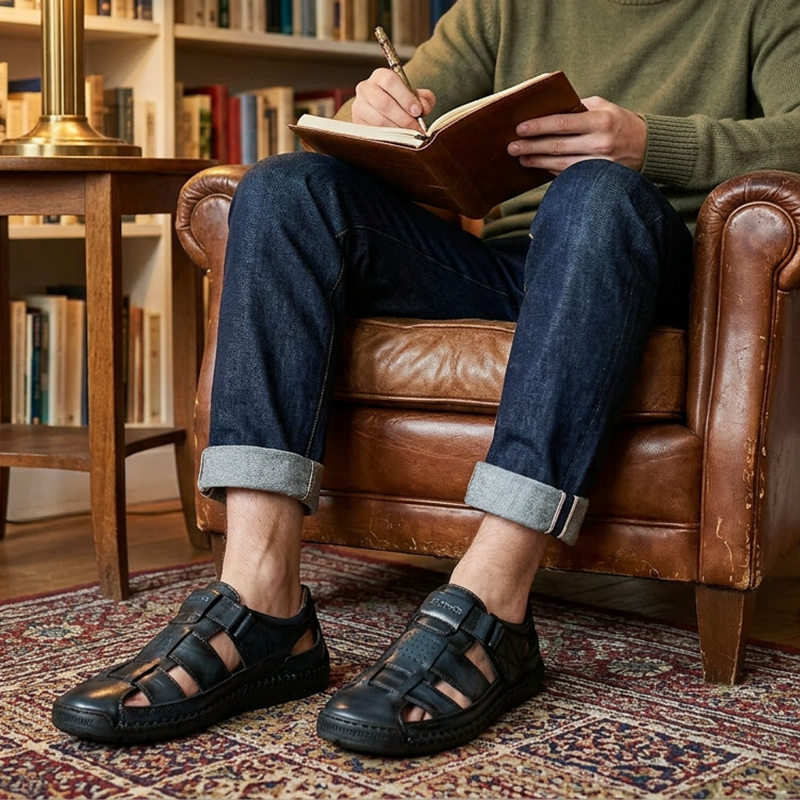 🌊 Breathable Outdoor Sandals for Men — Dry Fast, Grip Well, Explore Everywhere