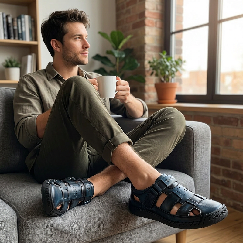 🌊 Breathable Outdoor Sandals for Men — Dry Fast, Grip Well, Explore Everywhere