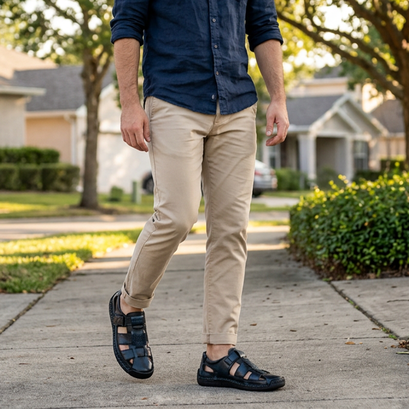 🌊 Breathable Outdoor Sandals for Men — Dry Fast, Grip Well, Explore Everywhere