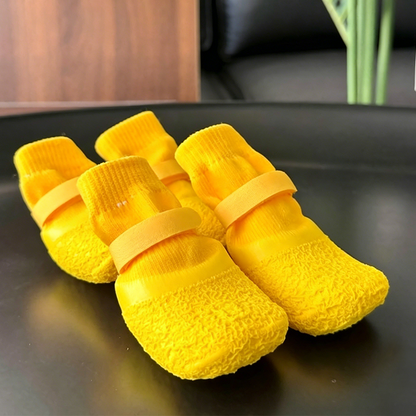 🥳2026 HOT SALE🥳💞50K+ SOLD!🐶🛡️ 50% OFF! Anti‑Slip Waterproof Pet Shoes – Rubber sole, adjustable strap. Protects paws from rain, mud & sharp ground. 👟✨