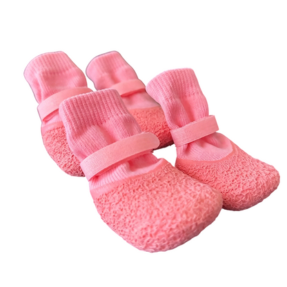 🥳2026 HOT SALE🥳💞50K+ SOLD!🐶🛡️ 50% OFF! Anti‑Slip Waterproof Pet Shoes – Rubber sole, adjustable strap. Protects paws from rain, mud & sharp ground. 👟✨