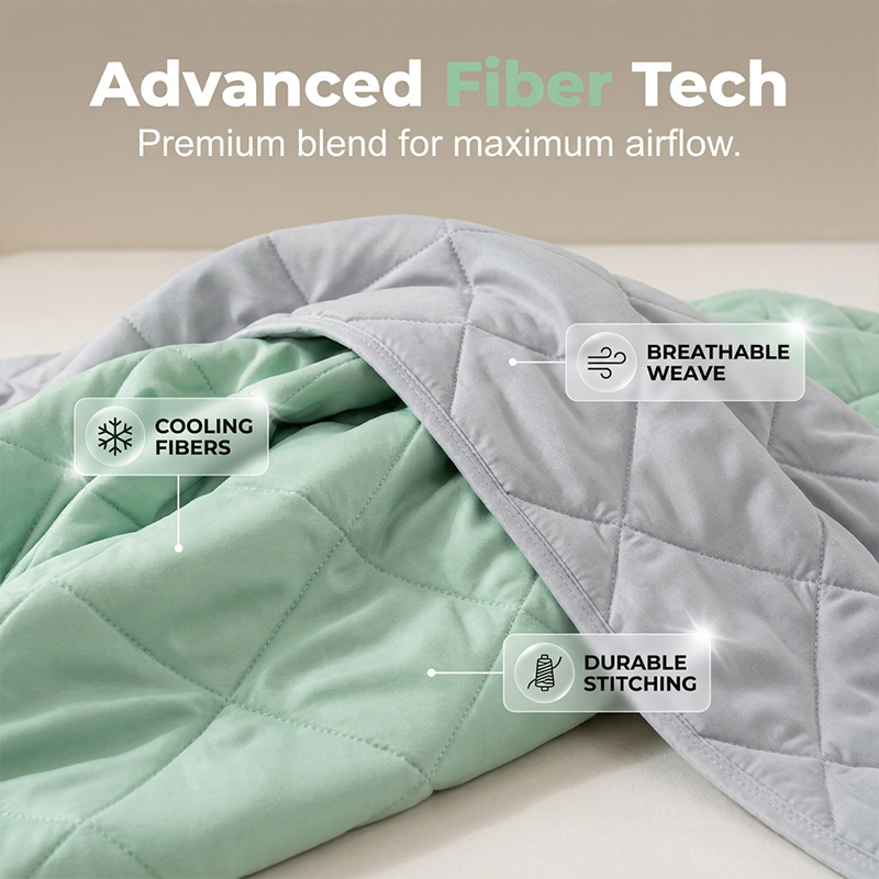 📢📢50% OFF⏰⭐Cooling Throw Blanket for Hot Sleeper💤