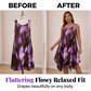 ⏳Time-Limited Special⏰ Elegant Gradient Print Sleeveless Dress – Asymmetrical Hem, O-Ring Straps, Flowy ✨