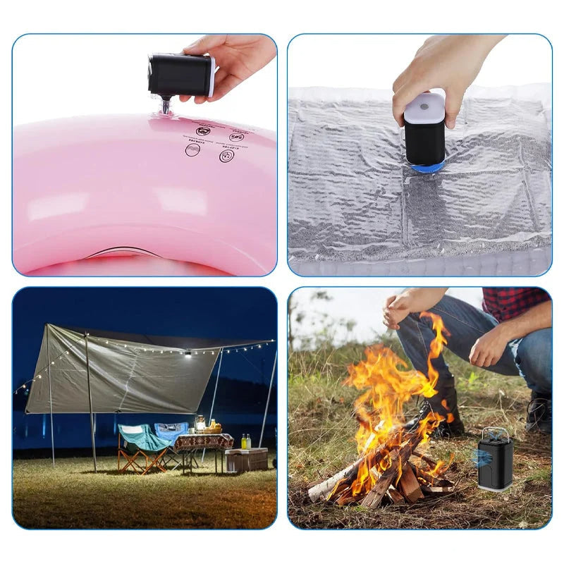 🏕️ LIMITED-TIME 50% OFF! ⚡ Rechargeable Camping Air Pump – Fast Inflate, Built-in LED 🔋
