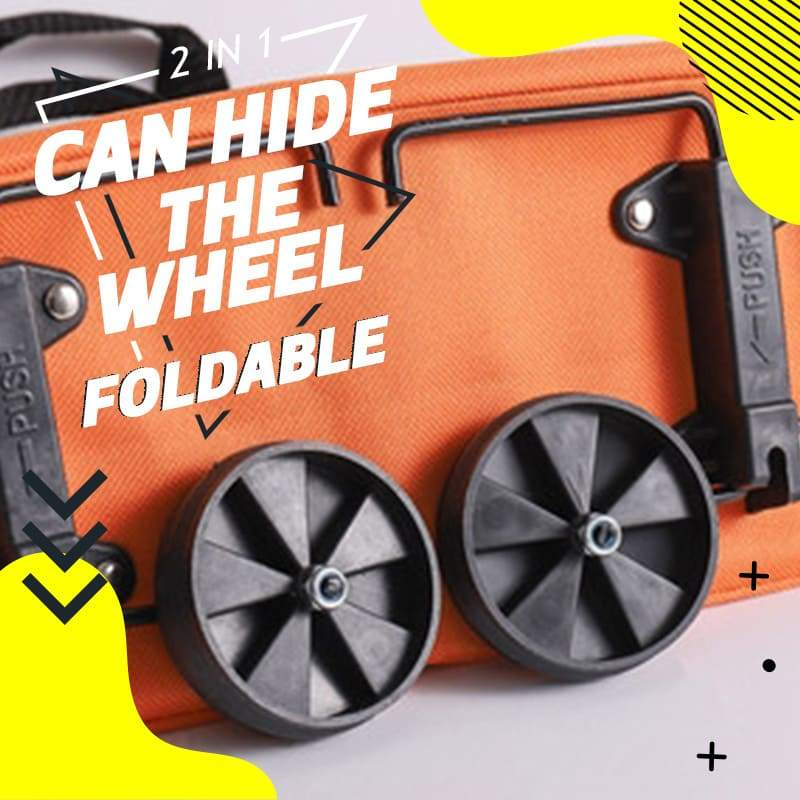 ⏰Last Day Promotion Only £12.99 ‼️🛒2-in-1 Foldable Shopping Cart✨Portable Lightweight Grocery Trolley