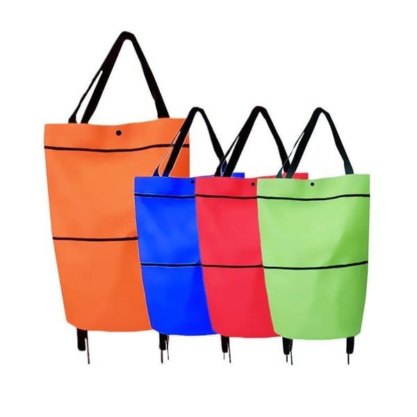 ⏰Last Day Promotion Only £12.99 ‼️🛒2-in-1 Foldable Shopping Cart✨Portable Lightweight Grocery Trolley