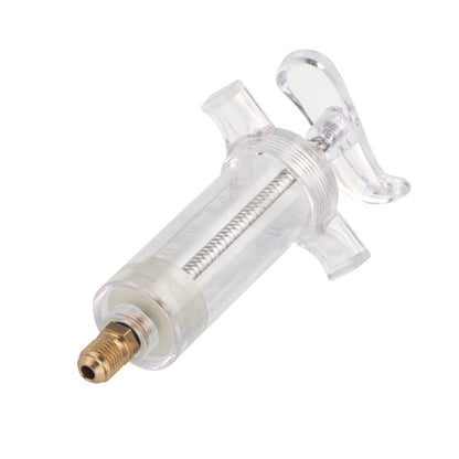 💥Precision AC Oil Dye Injector – Brass Construction, High Pressure Hose, Clear Barrel