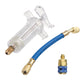 💥Precision AC Oil Dye Injector – Brass Construction, High Pressure Hose, Clear Barrel