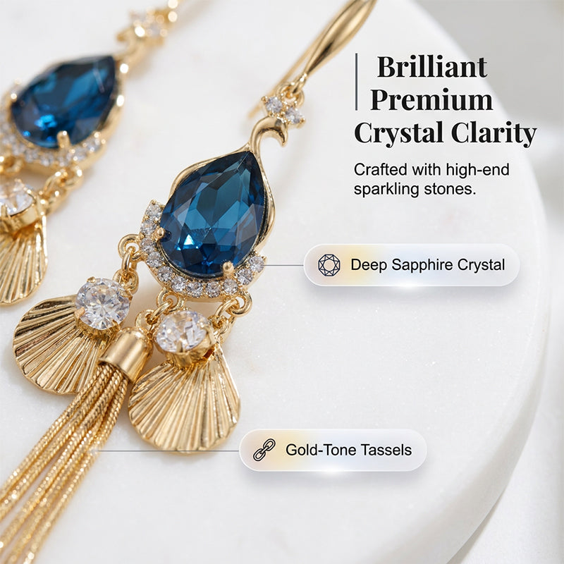 Elegant Vintage Rhinestone Drop Earrings