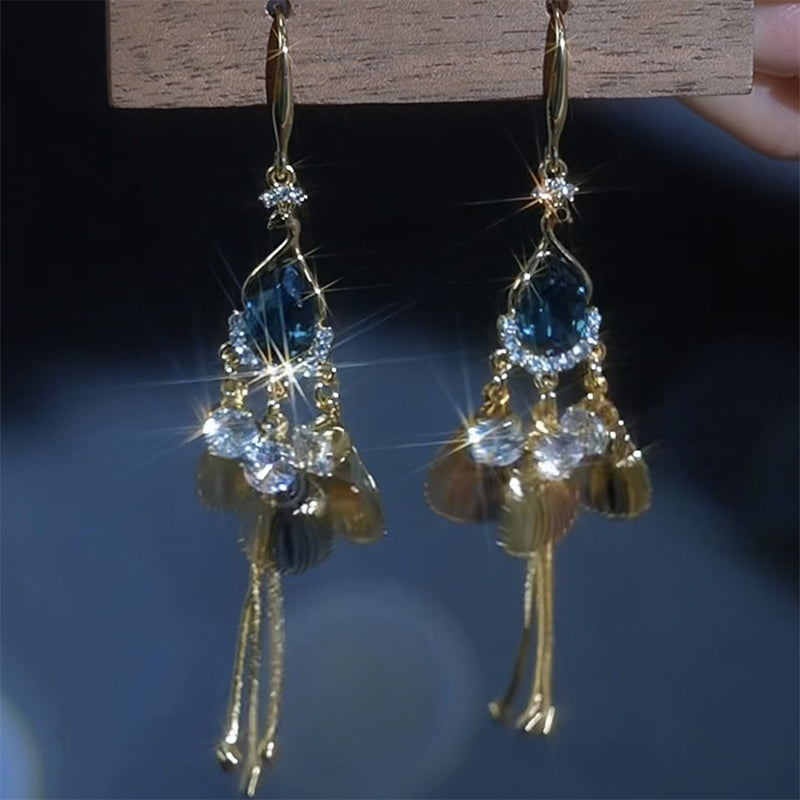 Elegant Vintage Rhinestone Drop Earrings