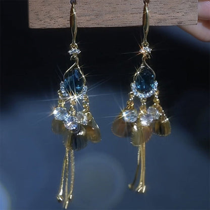 Elegant Vintage Rhinestone Drop Earrings
