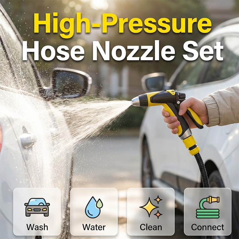 High-Pressure Garden Hose Nozzle Spray Gun