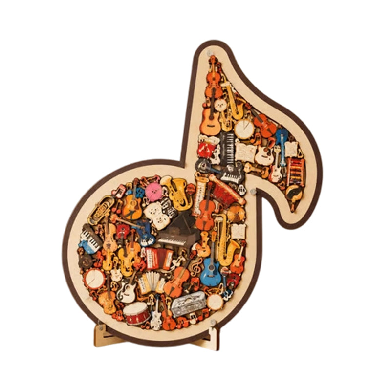 Wooden Musical Note Jigsaw Puzzle