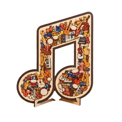 Wooden Musical Note Jigsaw Puzzle