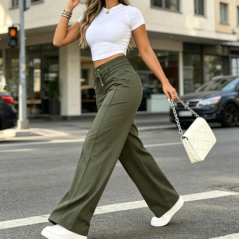 Women’s High-Waisted Straight Leg Pants