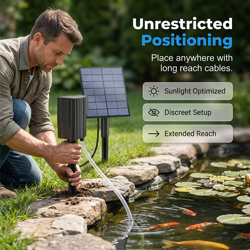 Solar Pond Aerator with Air Pump