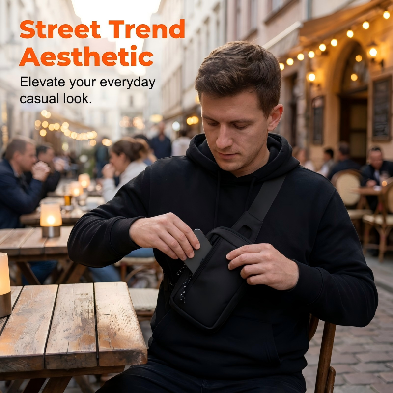 🎒LIMITED-TIME 50% OFF💥Urban Commuter Sling Bag for Men – Minimalist, Water-Resistant, Lightweight✨