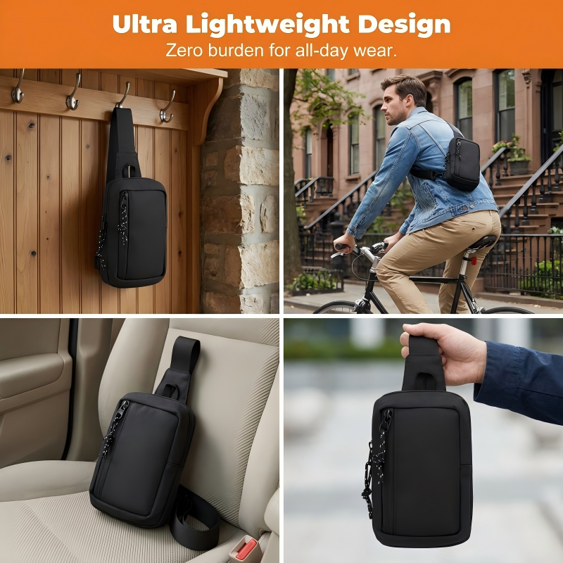 🎒LIMITED-TIME 50% OFF💥Urban Commuter Sling Bag for Men – Minimalist, Water-Resistant, Lightweight✨