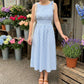😲50% OFF🔥Women's Retro Bubble Sleeve Solid Color Slit Off Shoulder Dress