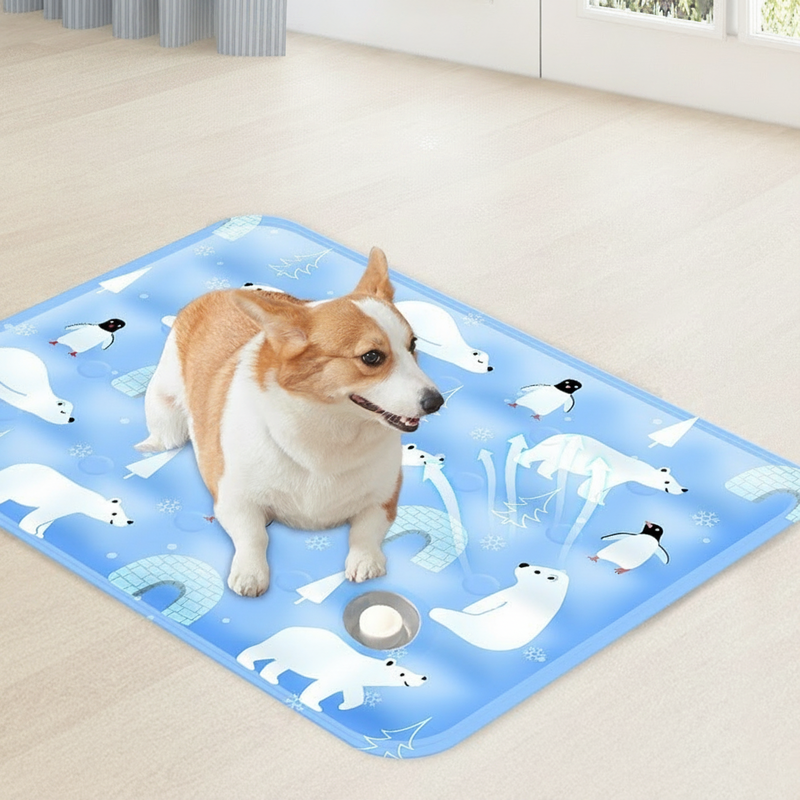 🦴Premium Scratch-Resistant Cooling Mat – Prevents Overheating, Soothes Joints, Non-Slip Base – A Thoughtful Summer Gift for Your Furry Friend 🌟🐩