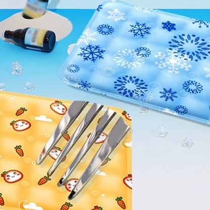 🦴Premium Scratch-Resistant Cooling Mat – Prevents Overheating, Soothes Joints, Non-Slip Base – A Thoughtful Summer Gift for Your Furry Friend 🌟🐩