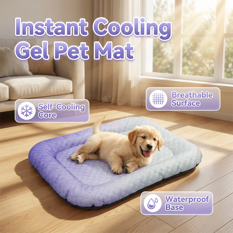 🥳2026 HOT SALE🥳💞50K+ SOLD!🐶❄️ 50% OFF! Cooling Gel Mat for Pets – No refrigeration needed, instant heat relief. Breathable, non‑toxic. Helps pets sleep cool all summer! 🌿✨