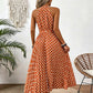 Women's Polka Dot Halter Neck Dress