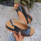 Women’s Vintage Peep-Toe Comfort Sandals
