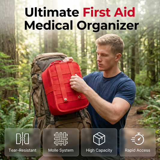 🎒 Compact Travel Medicine Bag — Lightweight 140g, Perfect for Handbags & Daypacks