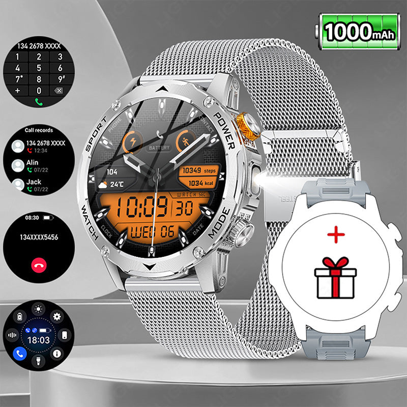 ⌚ 50% OFF NOW! 🔦 Smart Sports Watch – 1000mAh Battery, 1.7" HD, 100+ Sports Modes & LED Flashlight – For Active Lifestyles 💪