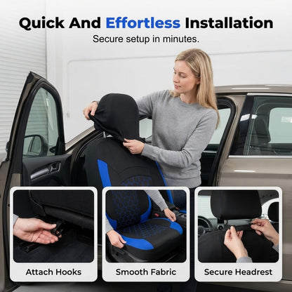 🏆 50% OFF🔥Universal 9-Piece Car Seat Cover Set for 5-Seat Vehicles