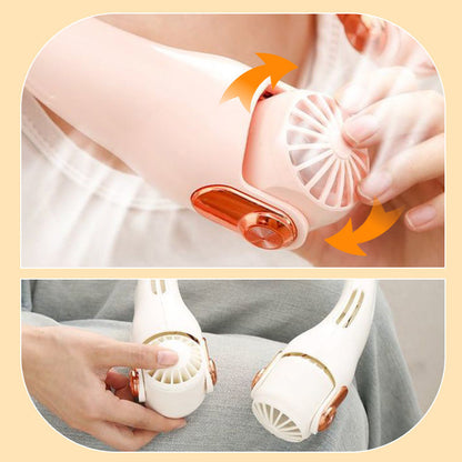 🌬️ Portable Bladeless Neck Fan with Adjustable Airflow — Whisper-Quiet Operation, Great for Indoor & Outdoor