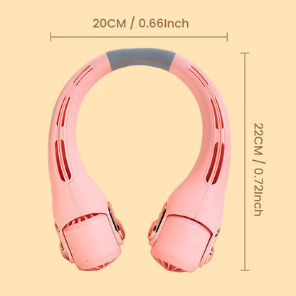 🌬️ Portable Bladeless Neck Fan with Adjustable Airflow — Whisper-Quiet Operation, Great for Indoor & Outdoor