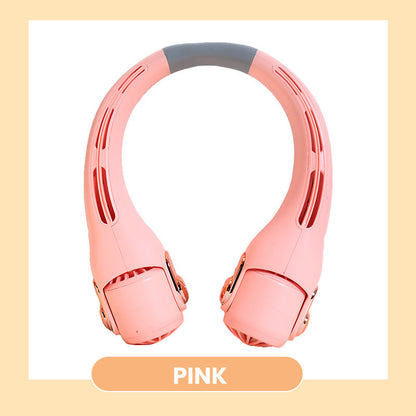 🌬️ Portable Bladeless Neck Fan with Adjustable Airflow — Whisper-Quiet Operation, Great for Indoor & Outdoor