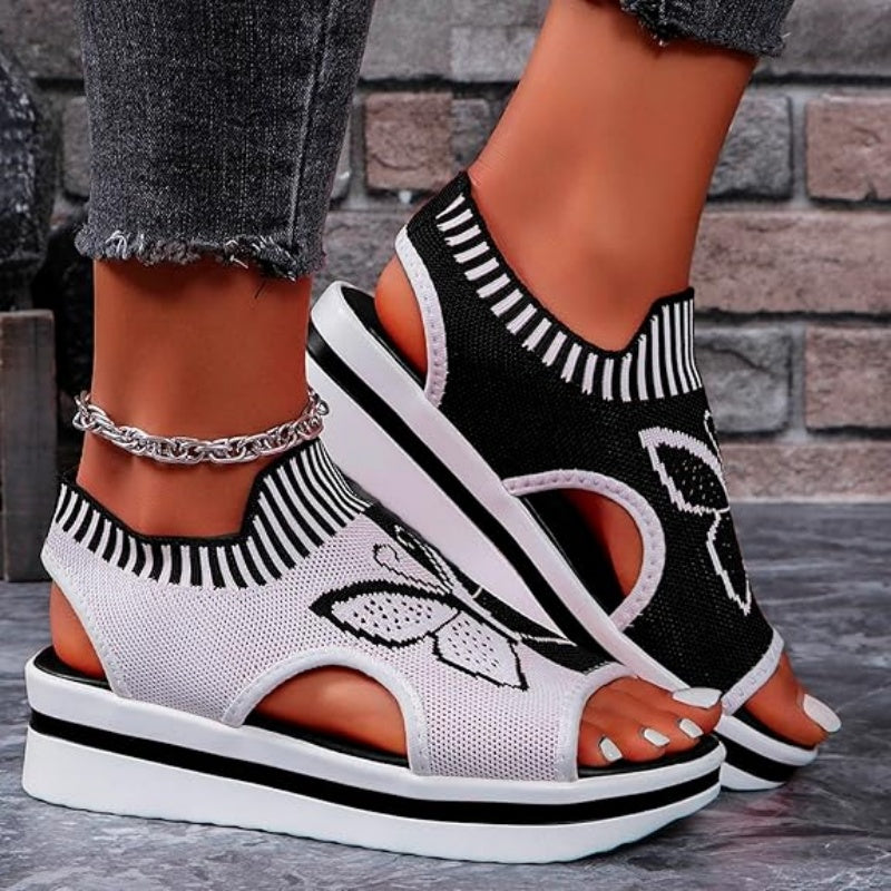 Women's Casual Peep-Toe Platform Beach Sandals