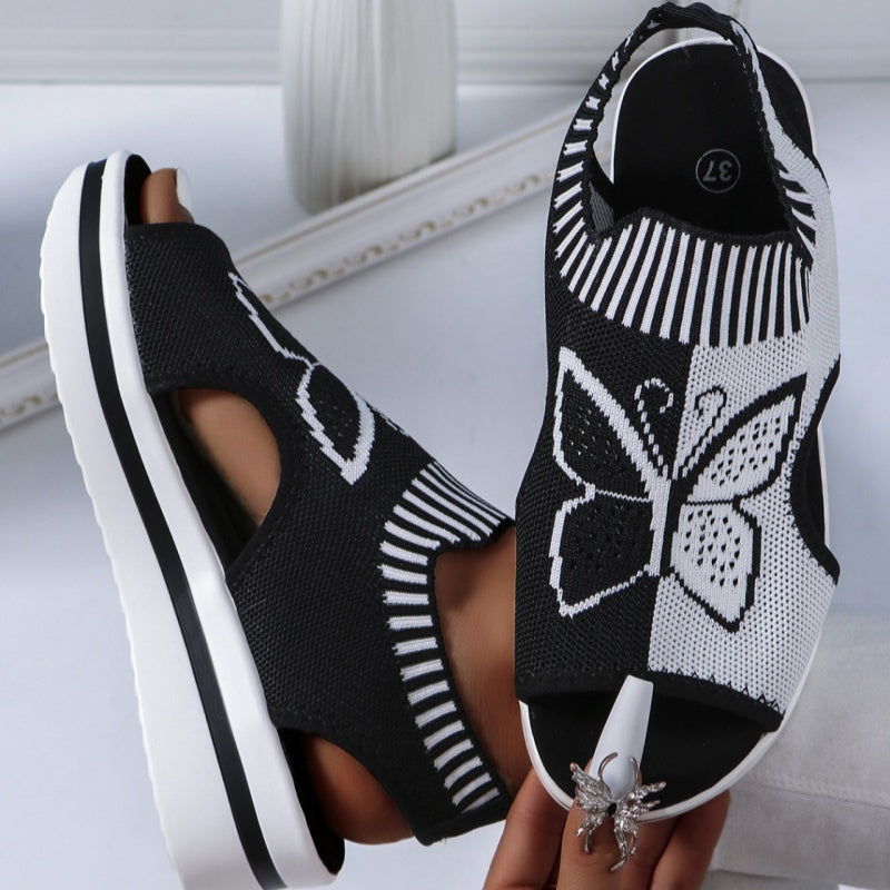 Women's Casual Peep-Toe Platform Beach Sandals