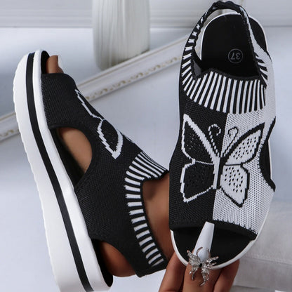 Women's Casual Peep-Toe Platform Beach Sandals