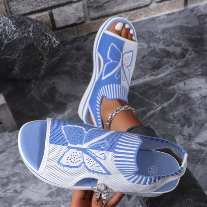 Women's Casual Peep-Toe Platform Beach Sandals
