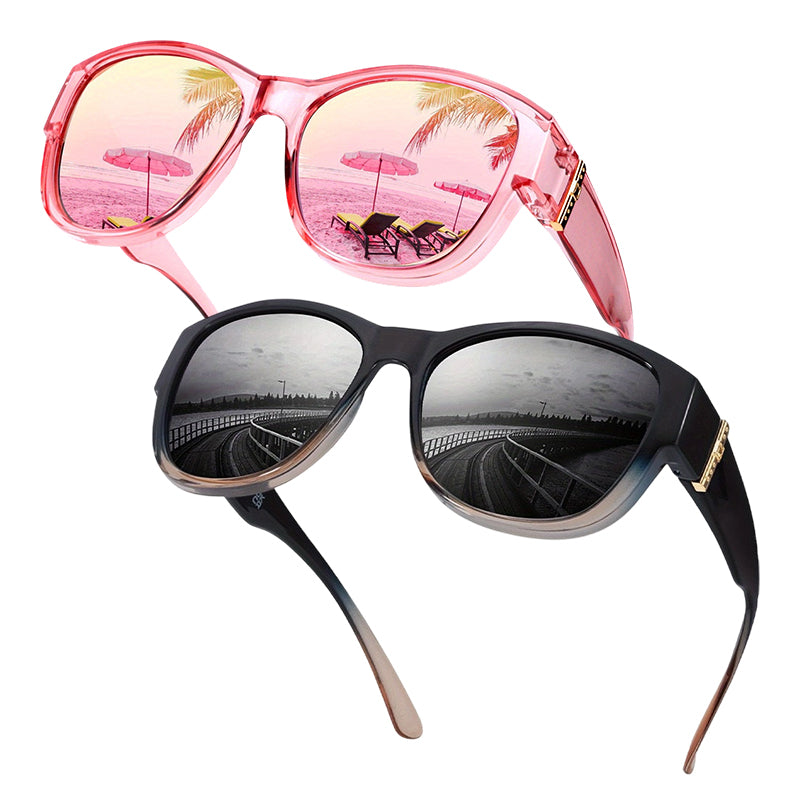 Women's Large Frame Fit-Over Sunglasses