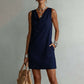 Elegant Slim Fit Cowl Neck Dress