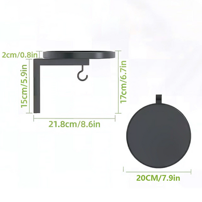 Wall-Mounted Metal Bird Bath Basin
