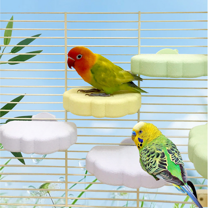 Cute Cloud-Shaped Bird Perch Platform