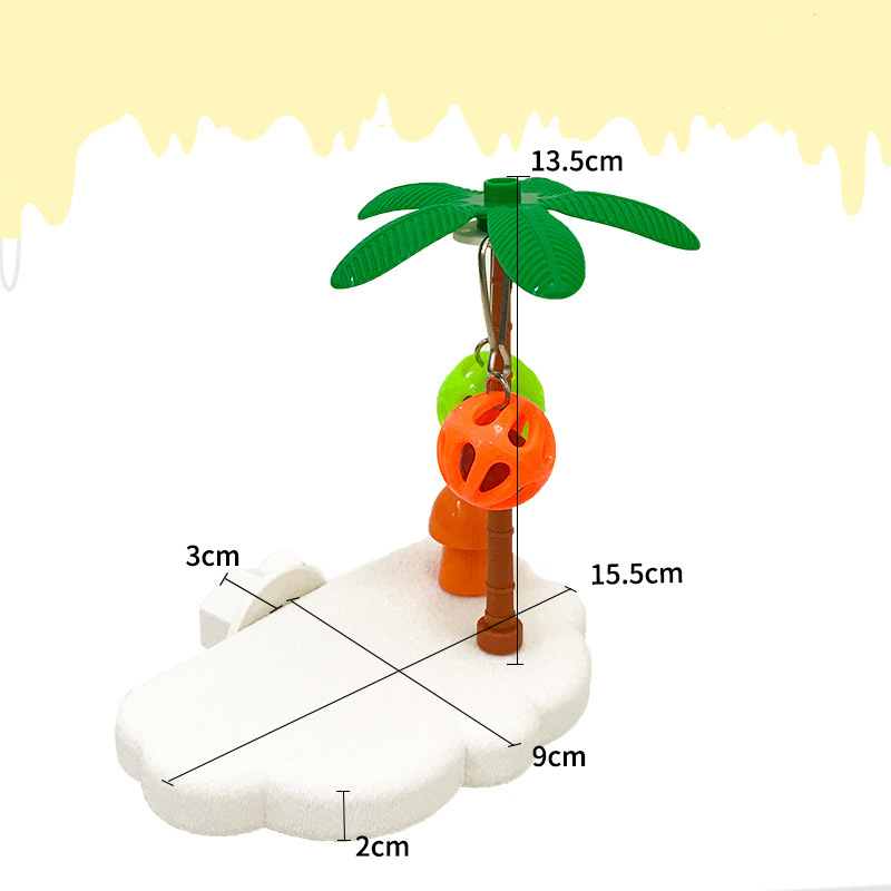 Cute Cloud-Shaped Bird Perch Platform
