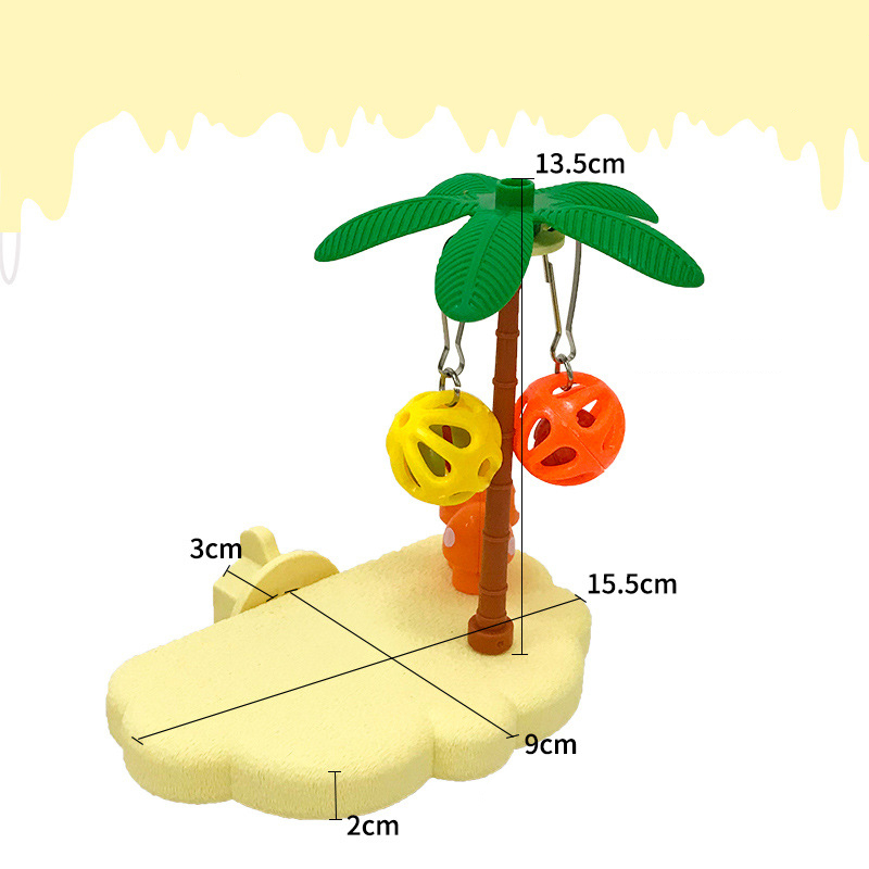 Cute Cloud-Shaped Bird Perch Platform