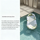 Inflatable Pool Float Hammock with Mesh Center