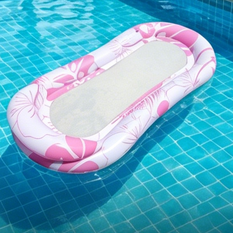 Inflatable Pool Float Hammock with Mesh Center