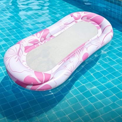 Inflatable Pool Float Hammock with Mesh Center